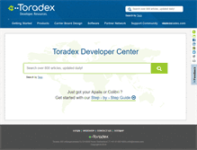 Tablet Screenshot of developer.toradex.com